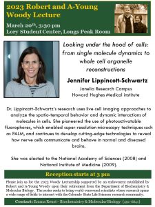 Woody Lecture Series:  Jennifer Lippincott-Schwartz